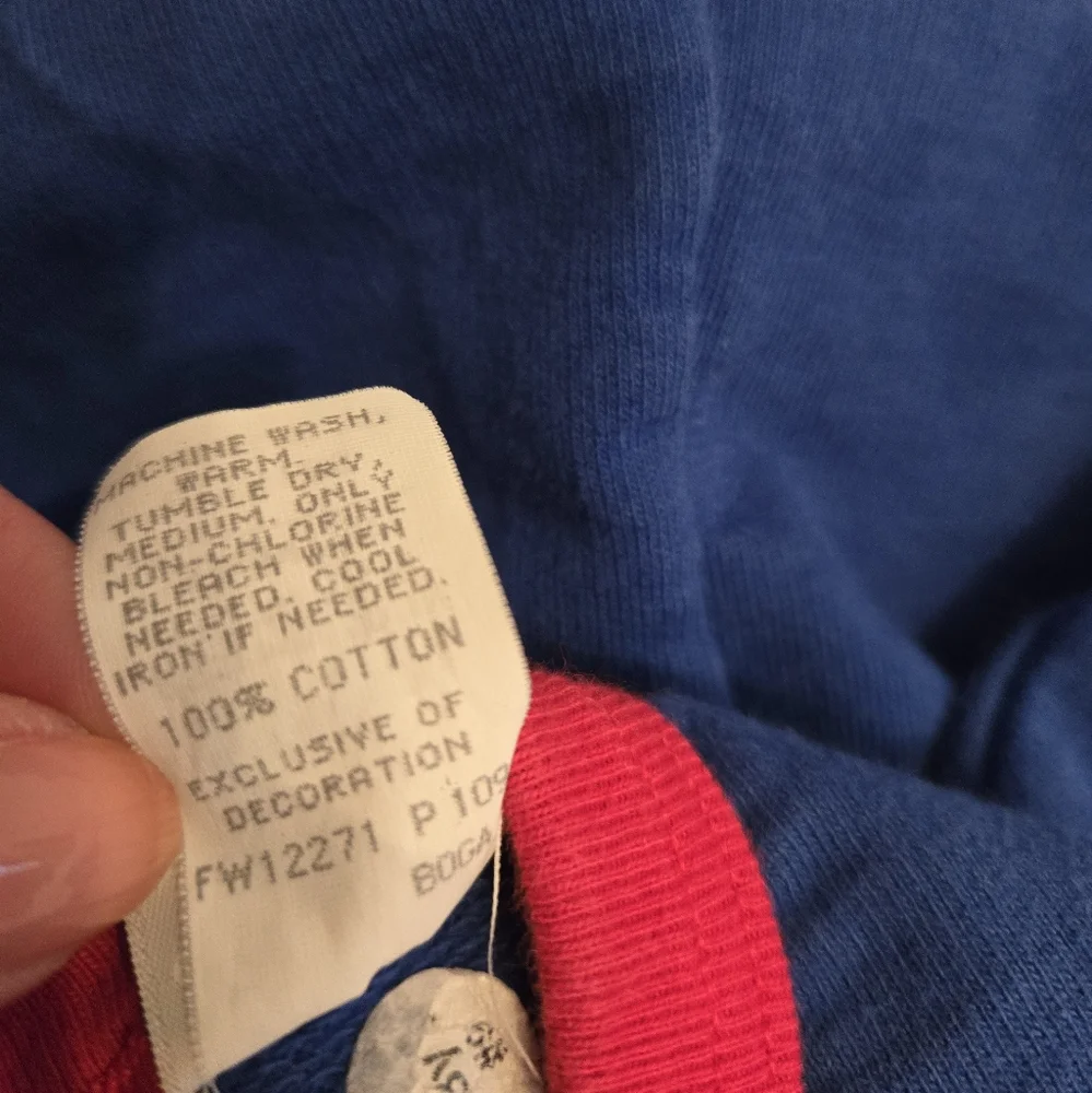 Vintage 1990s Y2k Carter's Blue and Red One Piece with Elephant Design